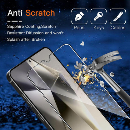 Schutzfolie Samsung Galaxy S24 Panzerglas 3 Stück 9H Härte