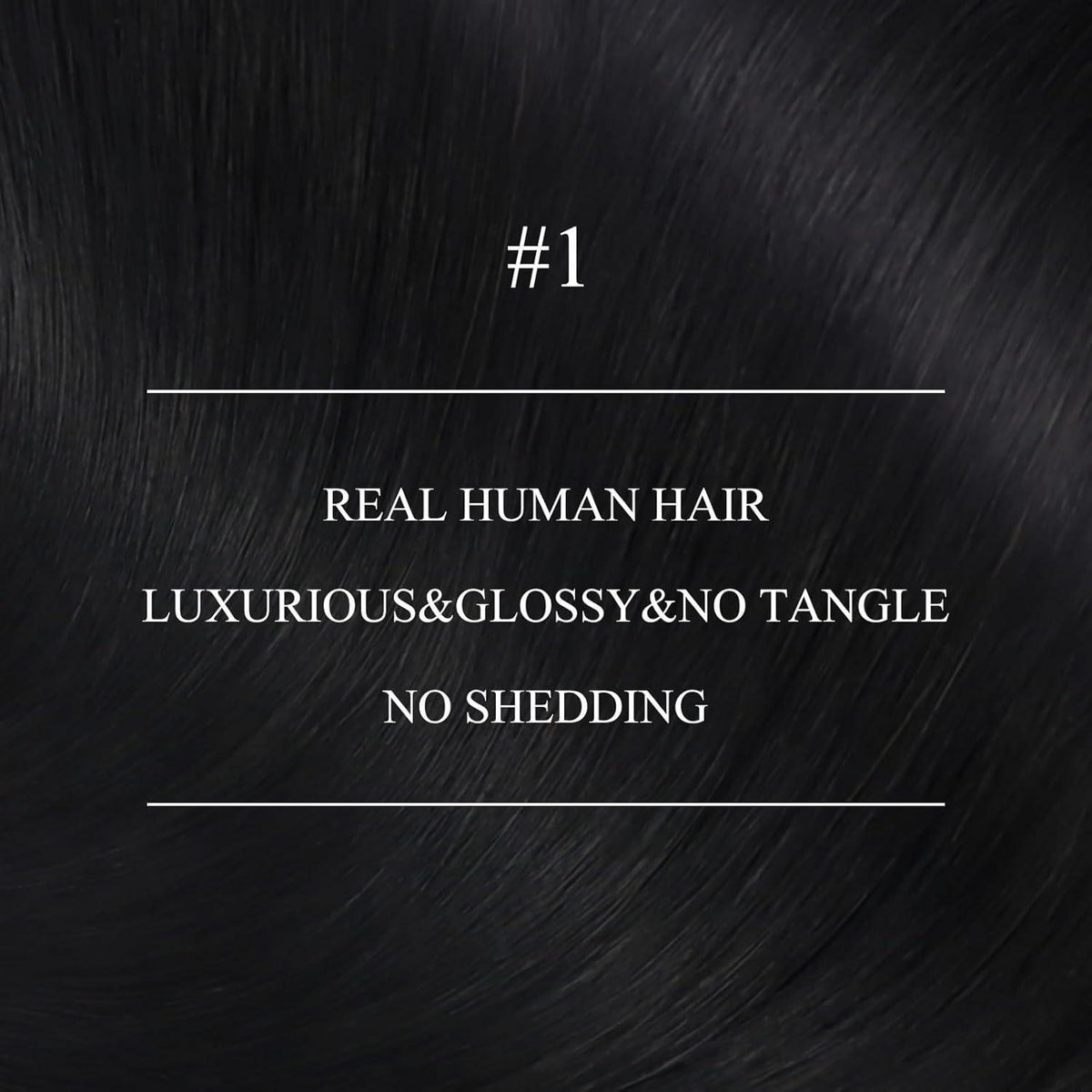 Echthaar Nano Ring Extensions Schwarz 35cm – Volumen & Länge