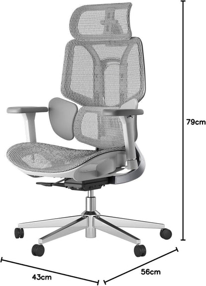 Hbada E3 Air Ergonomischer Bürostuhl 3-Zonen Lendenstütze