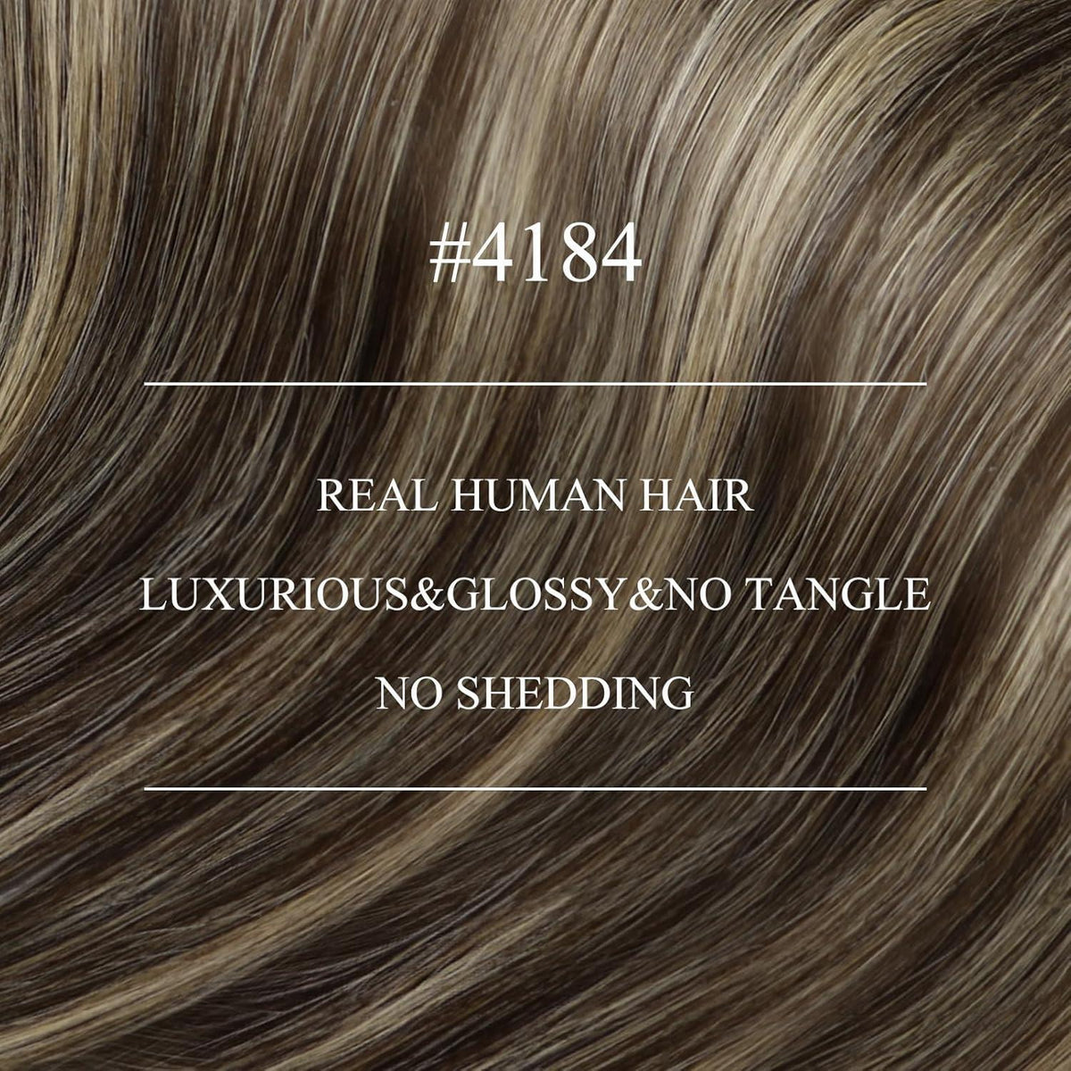 Echthaar Nano Ring Extensions Dunkelbraun Ombre Blonde 50cm