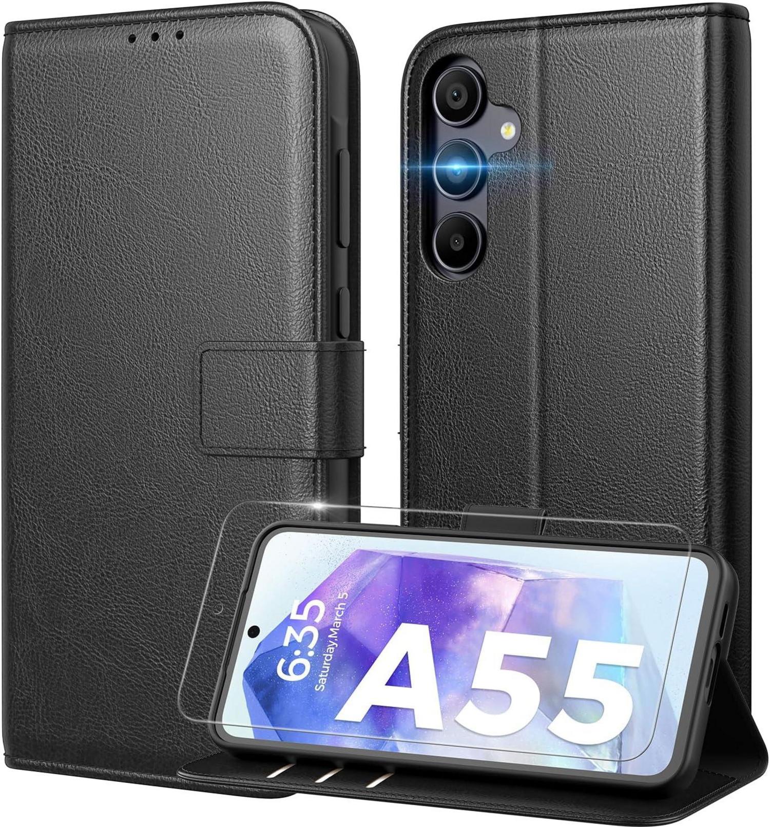 Handyhülle für Samsung Galaxy A55 5G mit RFID-Schutz und Ständer