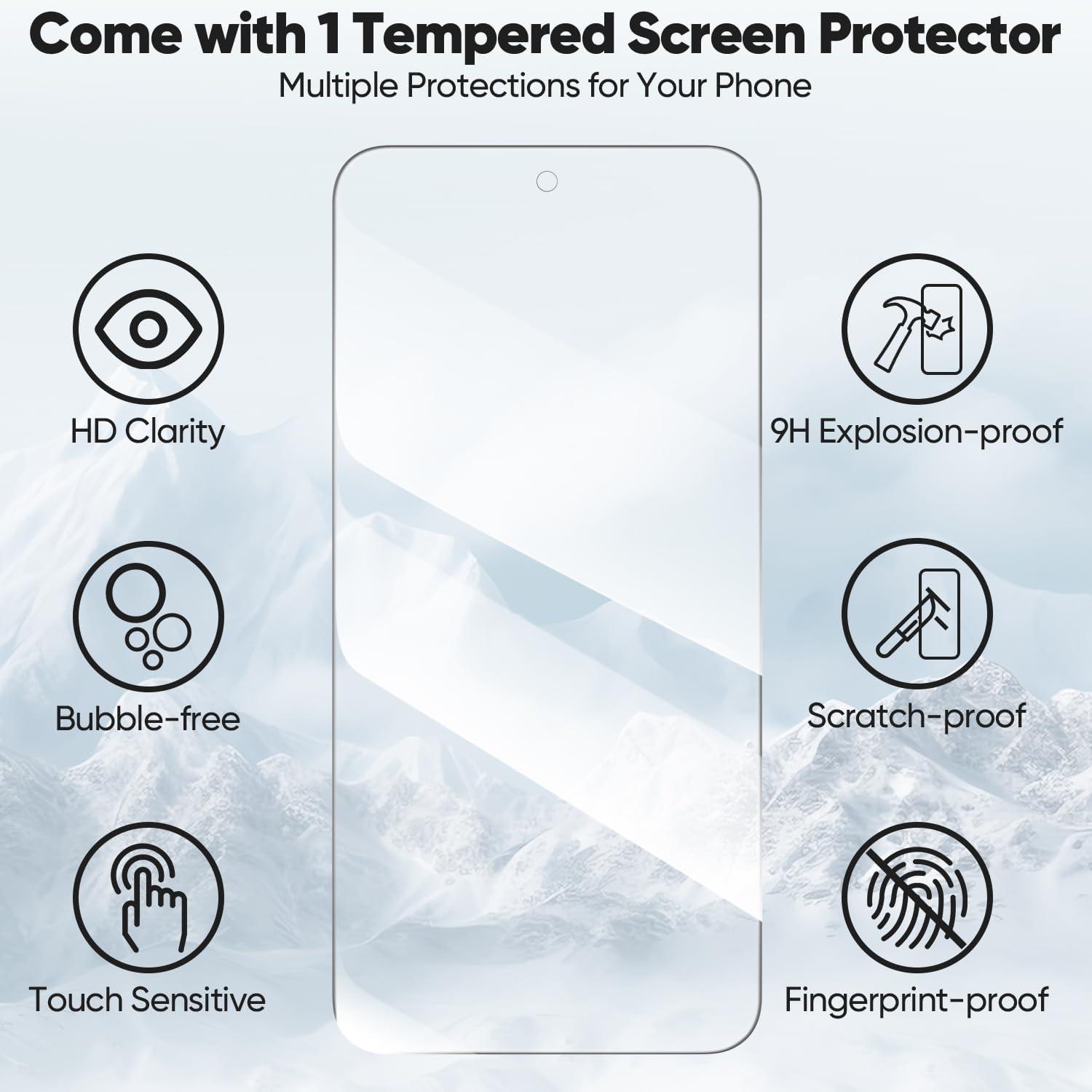Handyhülle für Samsung Galaxy A35 mit Panzer Schutz Glas und RFID