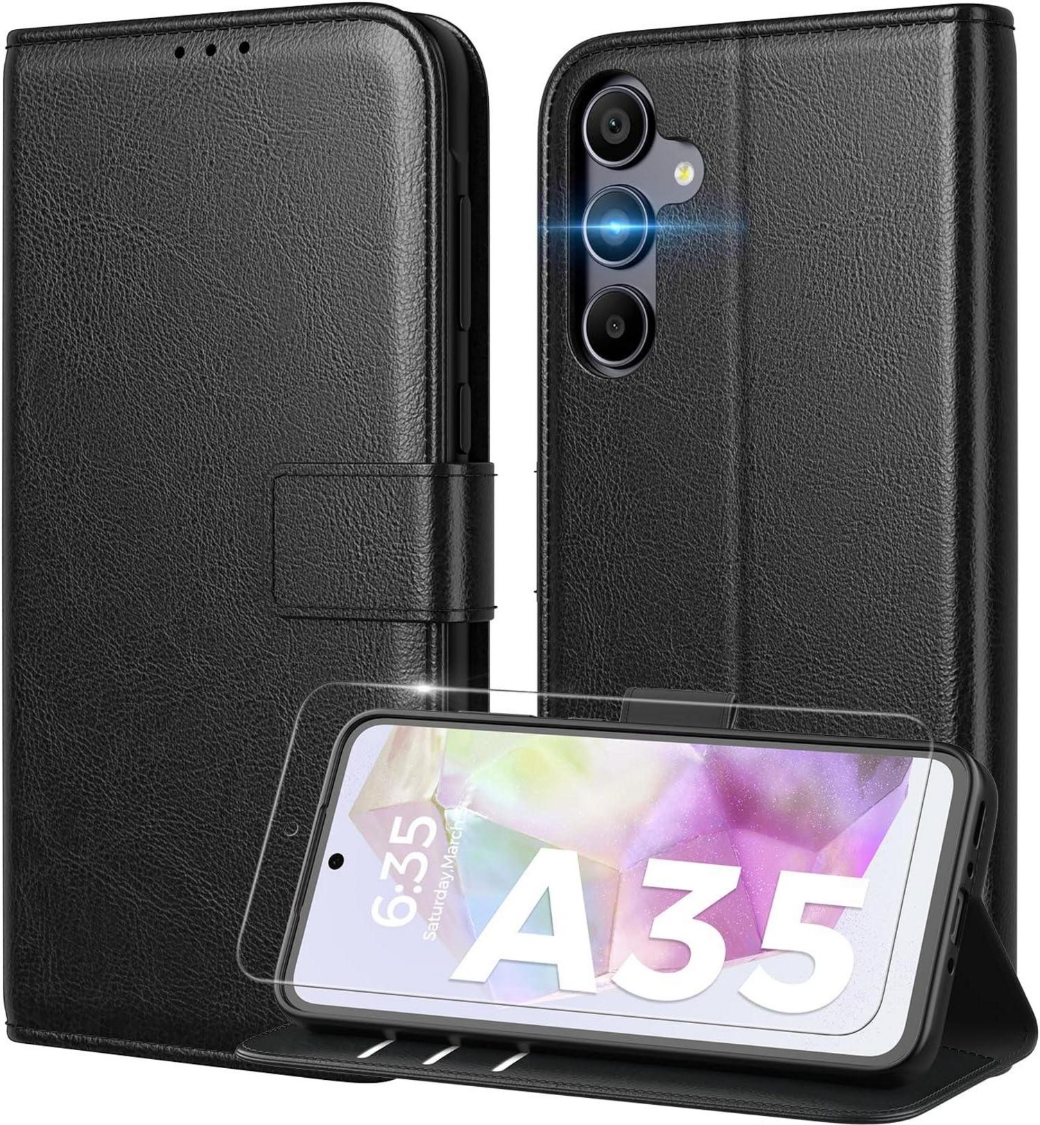Samsung Galaxy A35 5G Handyhülle mit Panzer Schutz Glas und