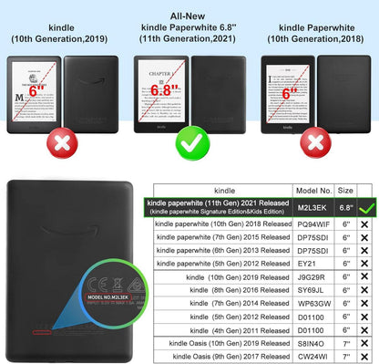 Schutzhülle für Kindle Paperwhite Auto-Sleep-Wake-Funktion Signature