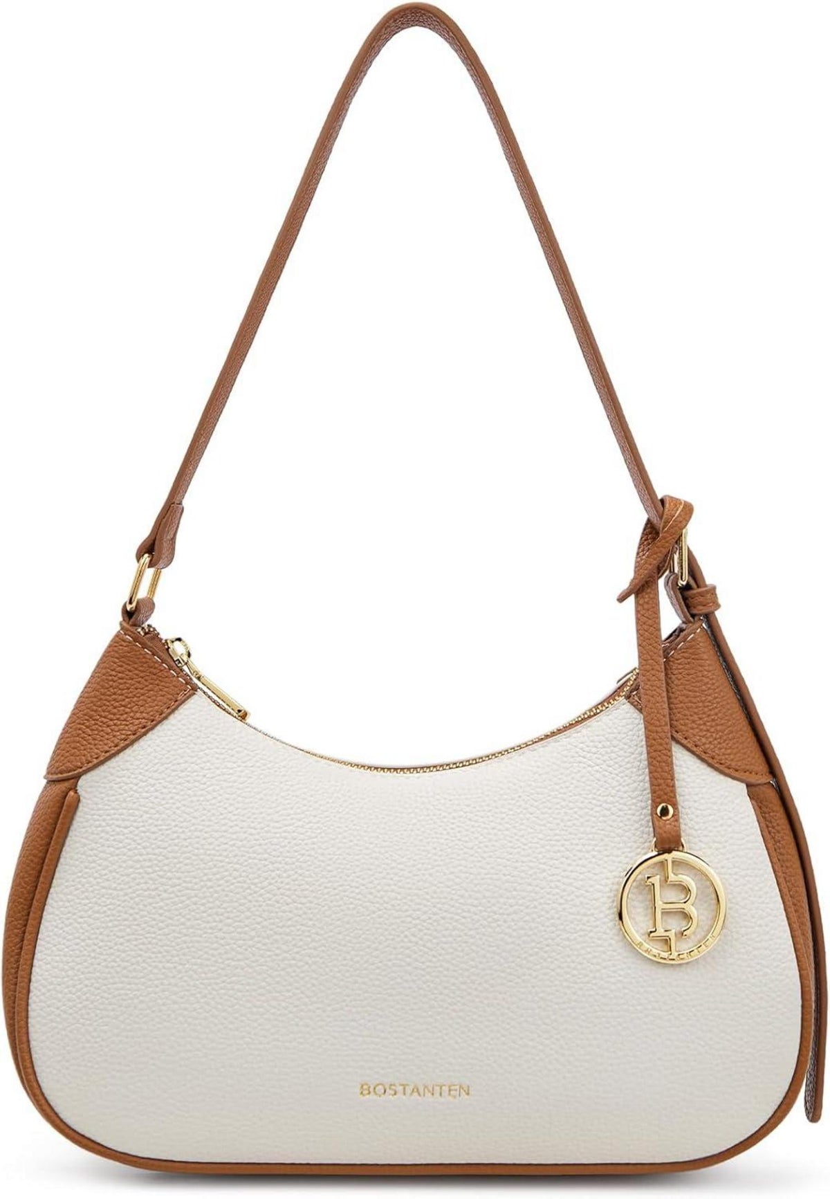 Damen Handtasche PU Leder Crossbody Schultertasche Elegant Beige Braun