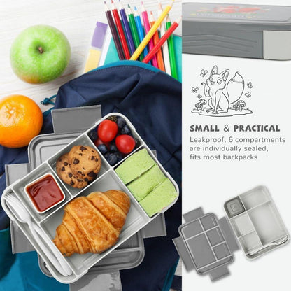Brotdose Kinder 1330ML 12er Set Lunchbox Bento Box Auslaufsicher
