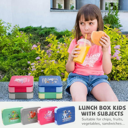 Brotdose mit Fächern 1330ML 12-tlg Lunchbox Bento Box Auslaufsicher 6