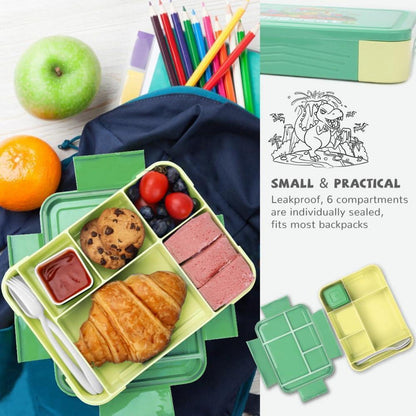 Brotdose mit Fächern 1330ML 12-teilig Lunchbox Bento Box auslaufsicher