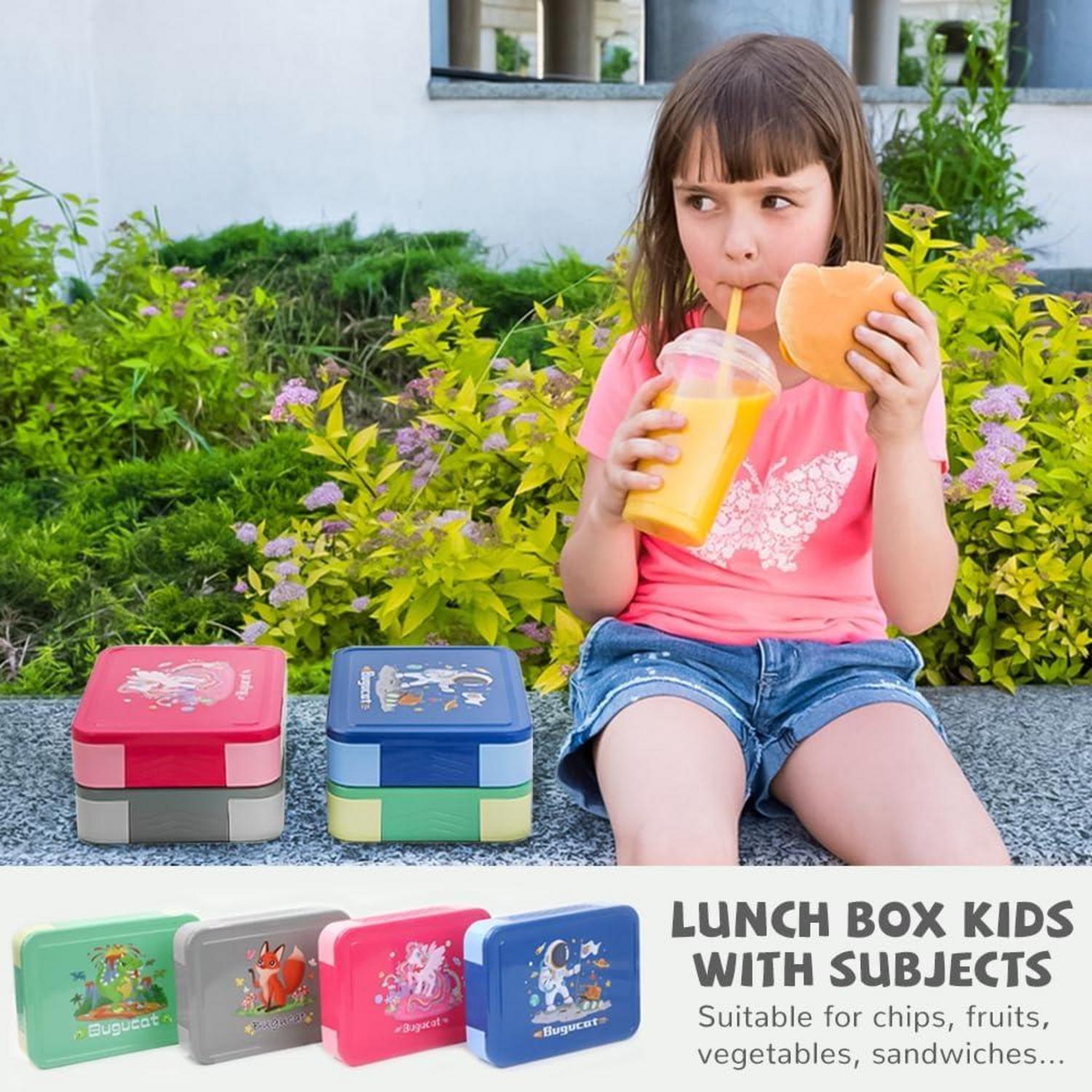 Brotdose Kinder mit Fächern 1330ML 12 PCS Lunchbox Bento Box