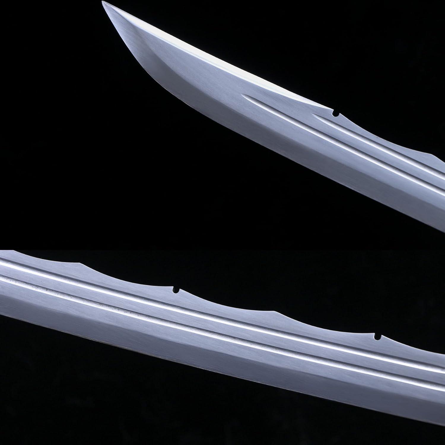 110cm Handgeschmiedetes Broadsword Katana aus Manganstahl