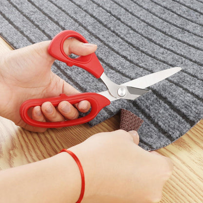 Stoffschere für Linkshänder 22 cm Schneiderschere Textil Leder Rot