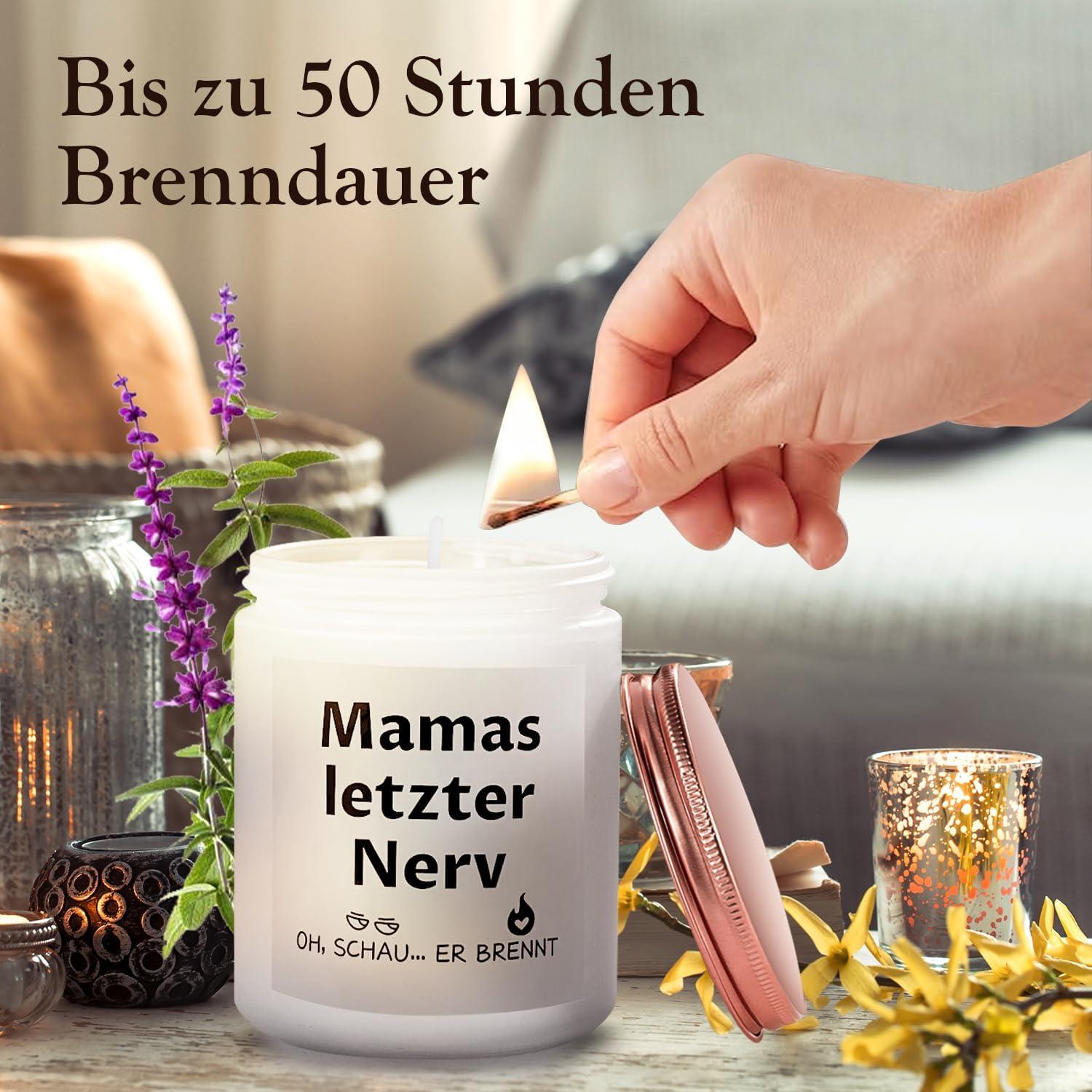 Mama Geschenkset Duftkerze Lavendel LED Nachtlicht