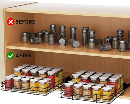 Ausziehbares Gewürzregal Schrank Organizer Küche Stehend 27x27.2x6cm