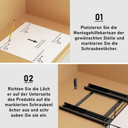 MAYZOLOP Ausziehbares Gewürzregal Stehend Küchenorganizer 27x33cm