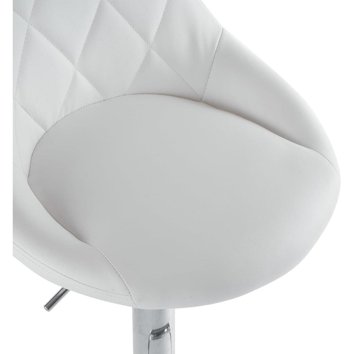 LEADZM Barhocker 2er Set, Weiß – Höhenverstellbar & Drehbar