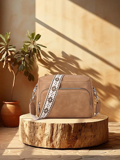 MUIIKOLA Umhängetasche Damen Crossbody Bag PU Leder RFID