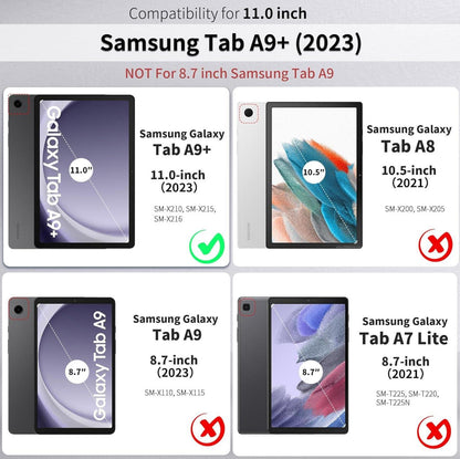 Samsung Galaxy Tab A9+ 11 Zoll 2023 Hülle Rotwein Ultradünn