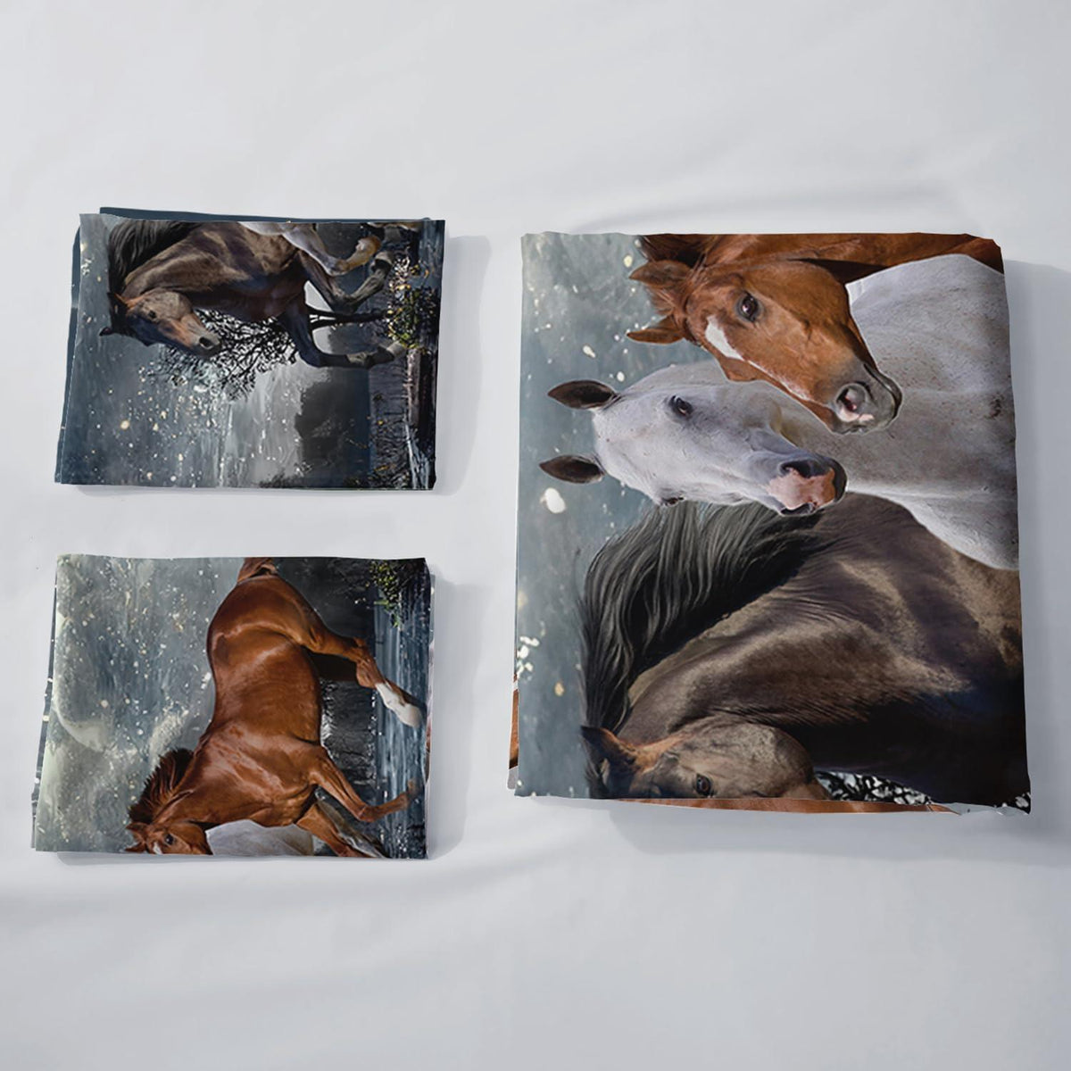 Pferde Bettwäsche Set 200x200 cm – Kuschelig & pflegeleicht