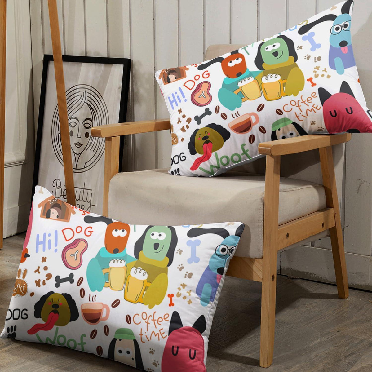 Welpen Bettwäsche Set 200x200cm – Cartoon Kinderbettwäsche