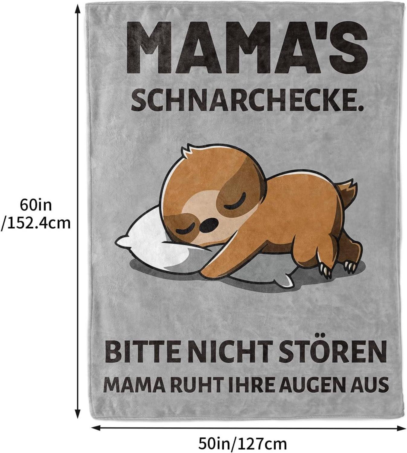 KAAYEE Weiche Decke für Mama 100% Flanell Muttertagsgeschenk 150*130CM