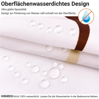 Duschvorhang Kamelfarbe Kreis 150x200cm Antischimmel