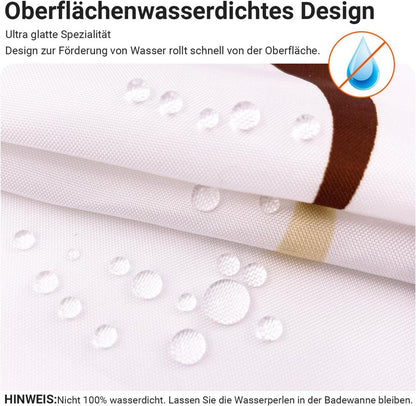 Duschvorhang Kamelfarbe Kreis 150x200cm Antischimmel
