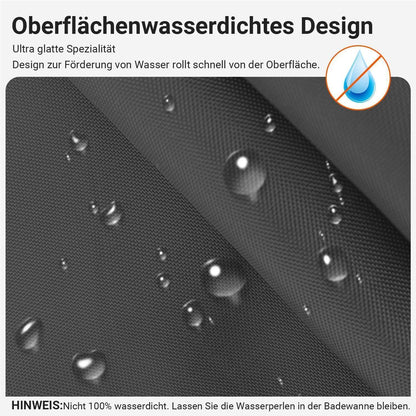 Dunkelgrauer Duschvorhang 200x200cm Antischimmel