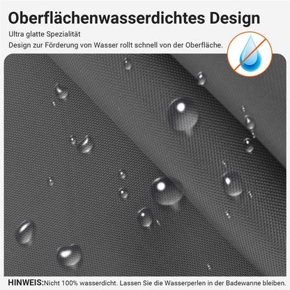 Duschvorhang Dunkelgrau 280x200cm Antischimmel