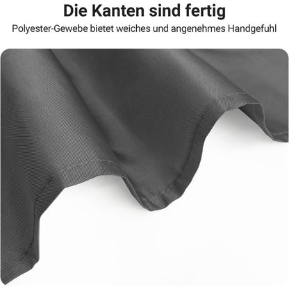 Duschvorhang Dunkelgrau 280x200cm Antischimmel
