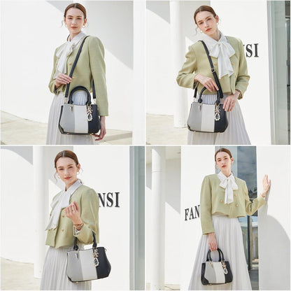 Miss Lulu Damen Handtasche Mittelgroß Farbblock