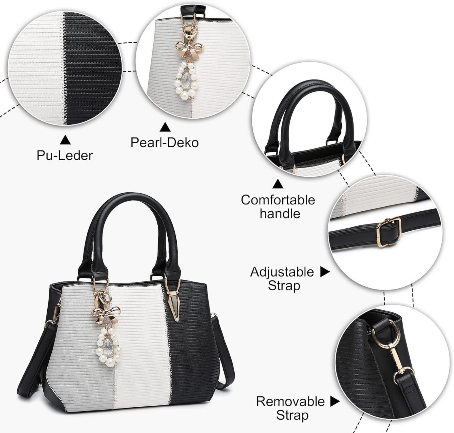 Miss Lulu Damen Handtasche Mittelgroß Farbblock