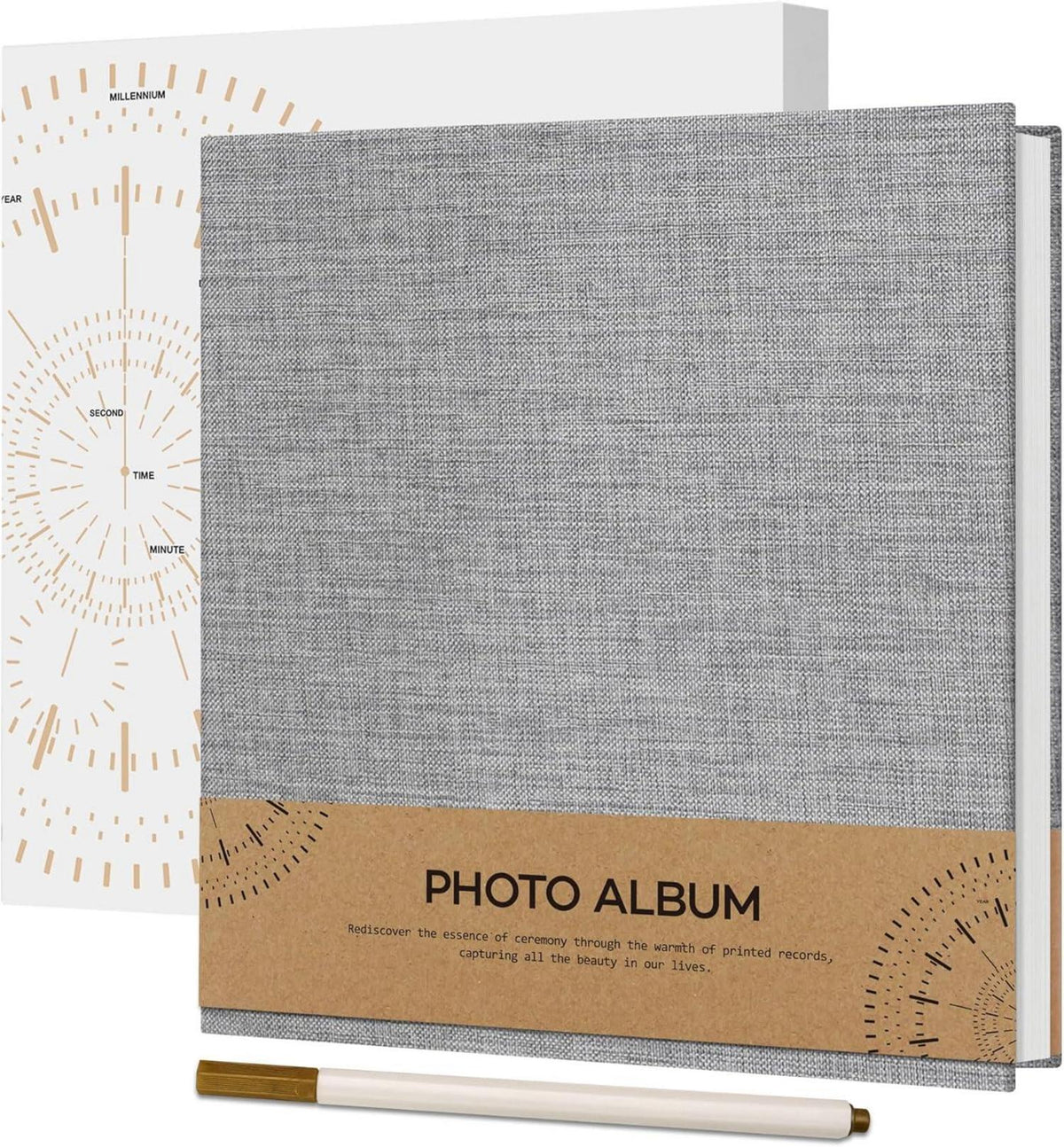 Selbstklebendes Fotoalbum zum Selbstgestalten mit Leineneinband