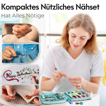 Nähset Nähzubehör Mini für Zuhause Reise Camping Notfall Nähetui