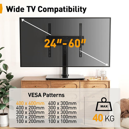 TV Standfuss Schwenkbar 24-55 Zoll 40kg VESA 400x400 Stabil