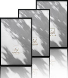 Bilderrahmen Set 3er Schwarz Holz Fotorahmen 40x60cm