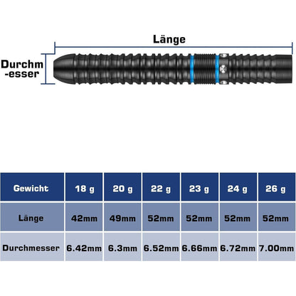 Dartpfeile 90% Tungsten 3 Stück 16-28g professionelle