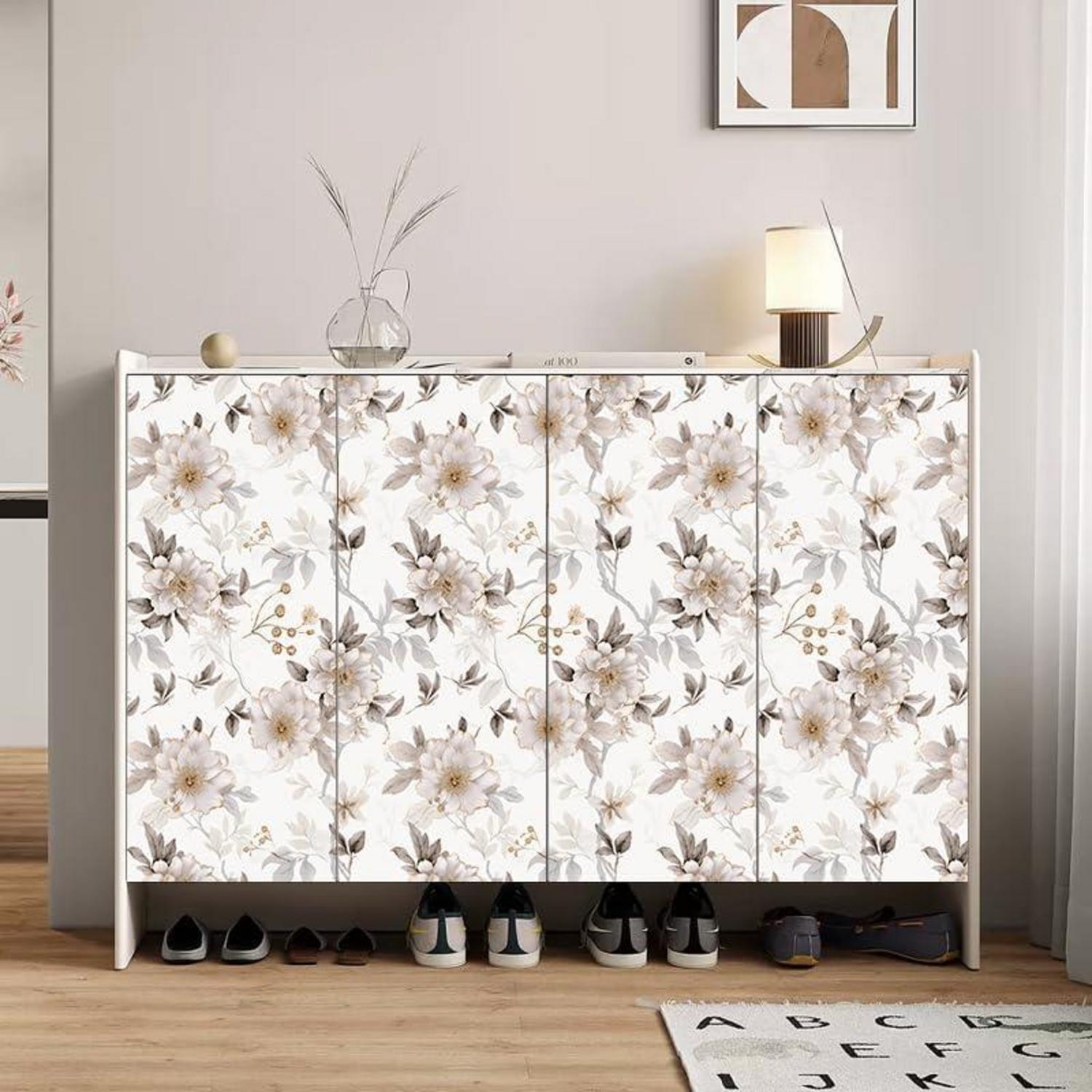 Selbstklebende Tapete PVC Vinyl Blume Dekorfolie 44cm x