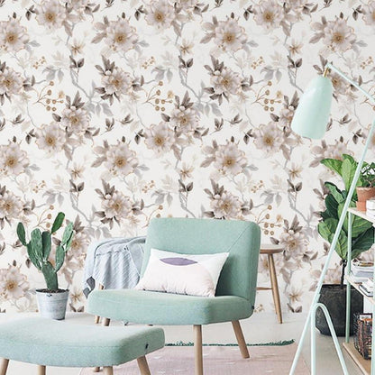 Selbstklebende Blumen Tapete PVC Wandaufkleber 0.4x10m