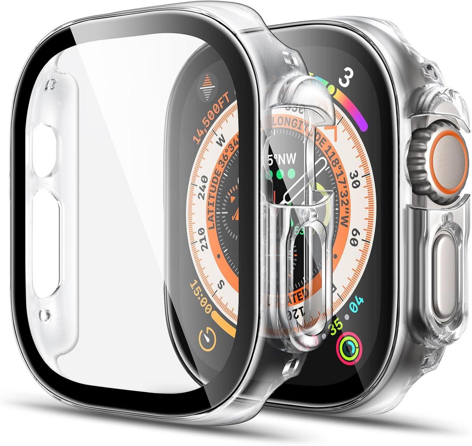 2er Pack Hard Hülle für Apple Watch Ultra 2/Ultra 49mm, Kratzfest, 9H