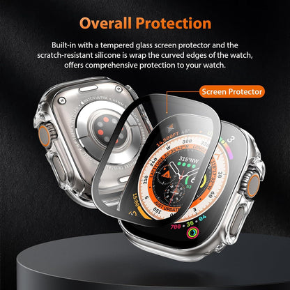 2er Pack Hard Hülle für Apple Watch Ultra 2 49mm - Kratzfest