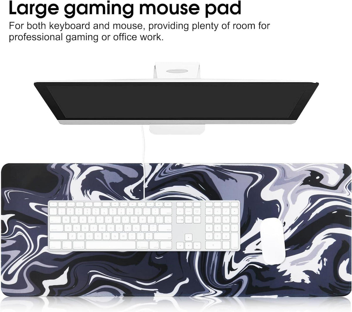HoYiXi Gaming Mauspad XXL 800x300x3MM Schwarz