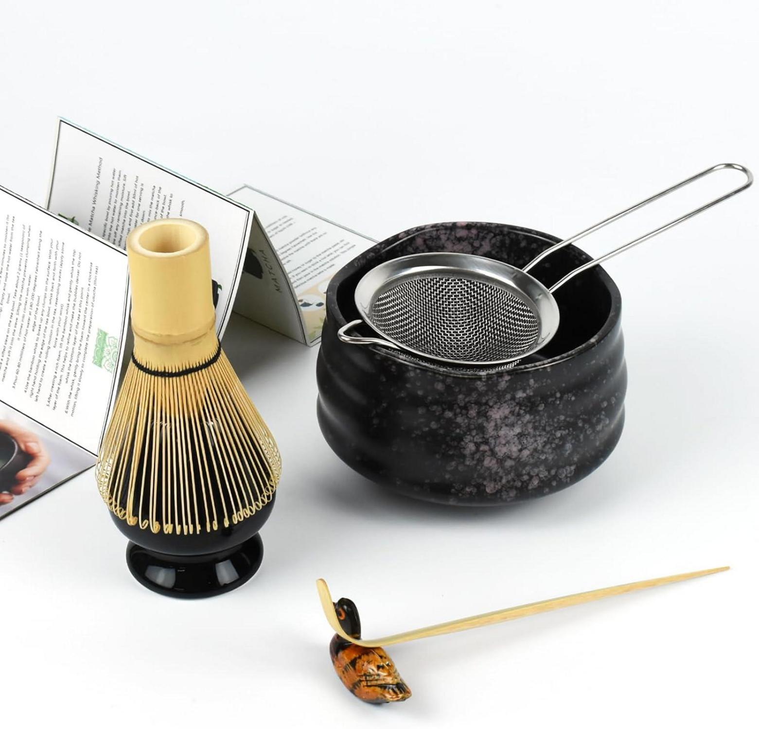 Traditionelles Matcha Tee Zeremonie Set für japanische Usucha Koicha