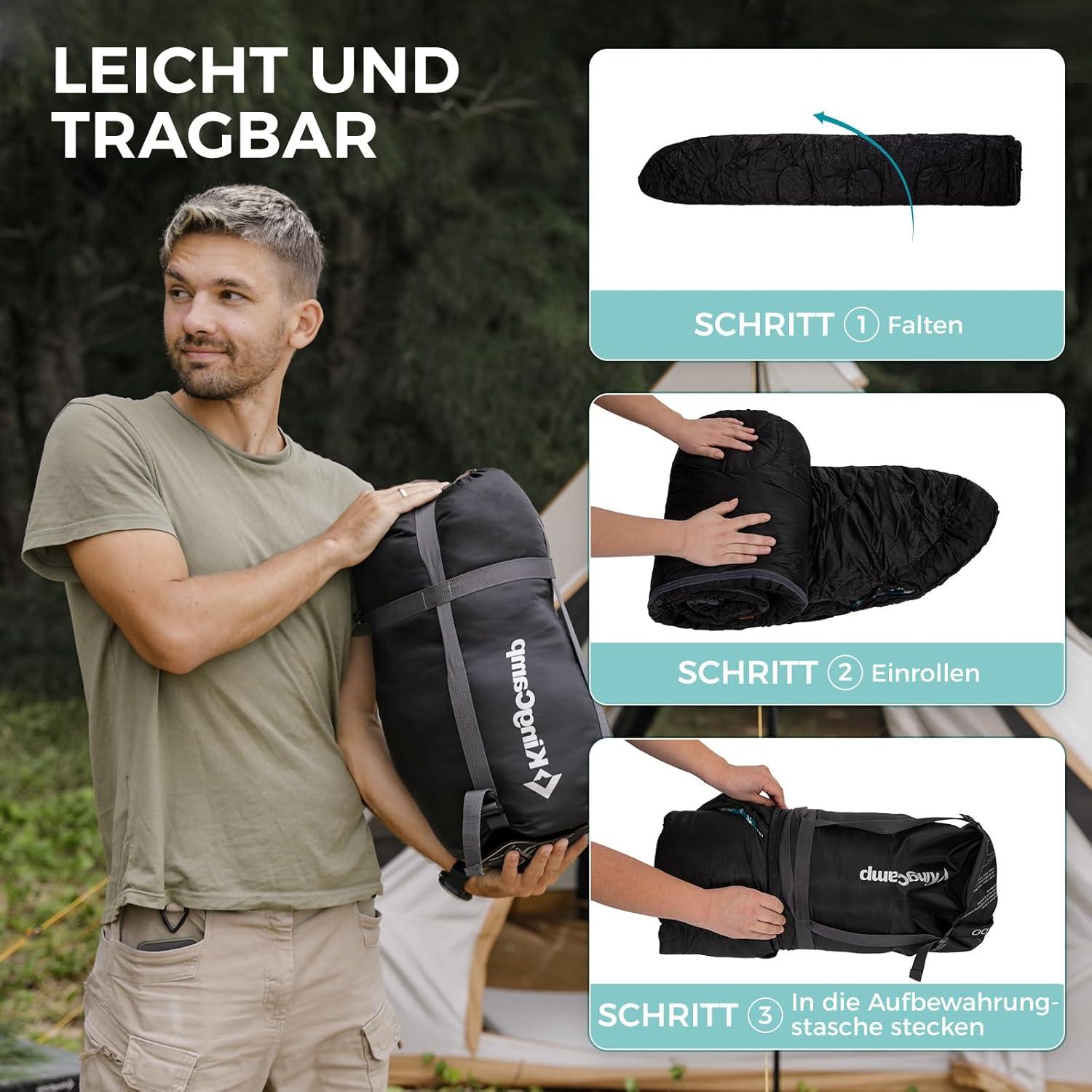 Outdoor Schlafsack 400g Füllung Erwachsene Camping Deckenschlafsack