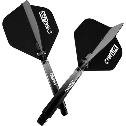 Dart Flight & PC Schäfte Set mit O Ringen aus Metall, Dart