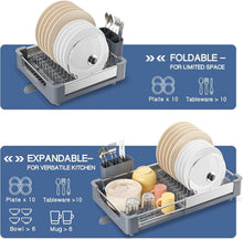 Erweiterbares Abtropfgestell Aluminium Geschirrständer