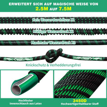 WEUE Flexibler Gartenschlauch 7.5M mit 10 Funktionen