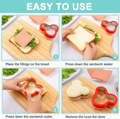 45-teiliges Ausstechformen-Set Brot Gemüse Obst Ausstecher Food Picks