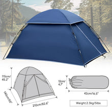 Forceatt 2 Personen Camping Zelt 3 Saison Kuppelzelt