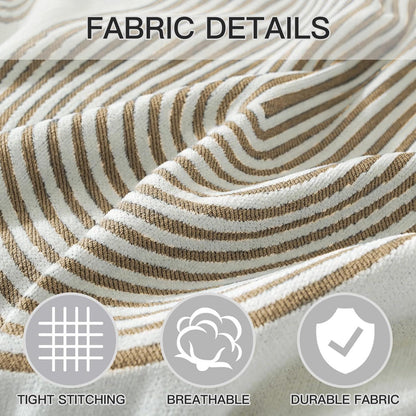 Sofaüberwurf Chenille 180x340cm – 3-Sitzer, Khaki