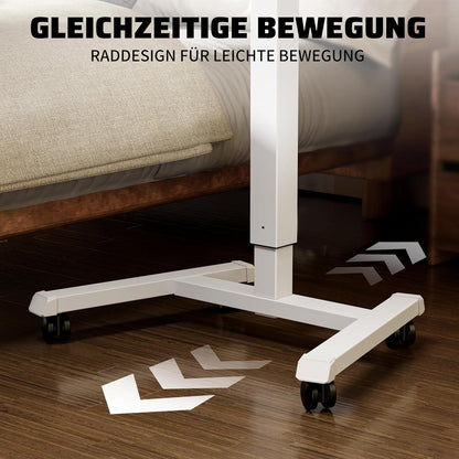 Höhenverstellbares Stehpult Laptoptisch mit Rollen 65x45cm